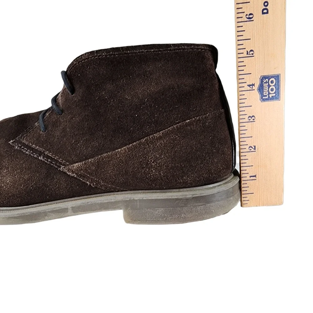 Calvin Klein Chukka Boots sz 13 Men Ulysses Brown Suede‎ Leather Lace Up Desert